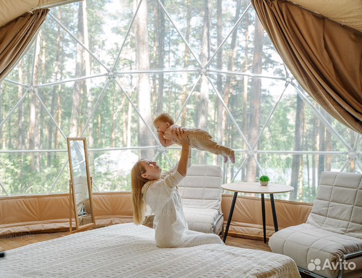 Геокупол тент палатка D7 (7м) летний