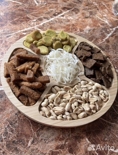 Менажница деревянная 25см