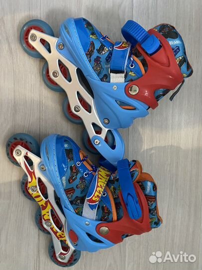 Роликовые коньки детские раздвижные Новые+защита