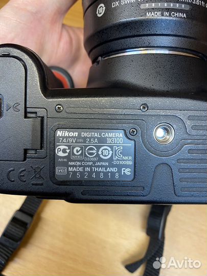 Зеркалка nikon D3100 полный комплект с гарантией