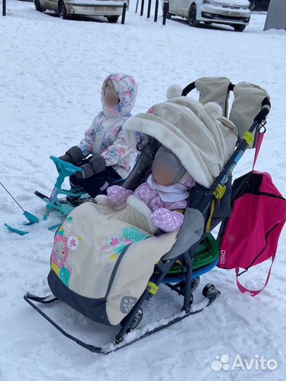 Санки коляска ника kids