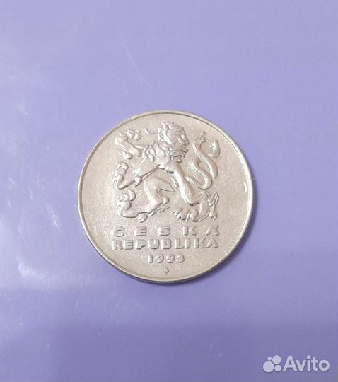 Чехия монета 5 крон 1993