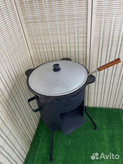 Казан узбекский 16 л с печью