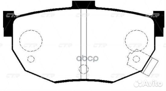 Колодки тормозные задние 