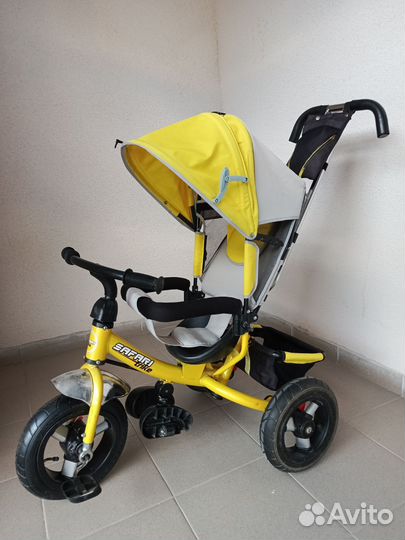 Трёхколесный велосипед- коляска с ручкой