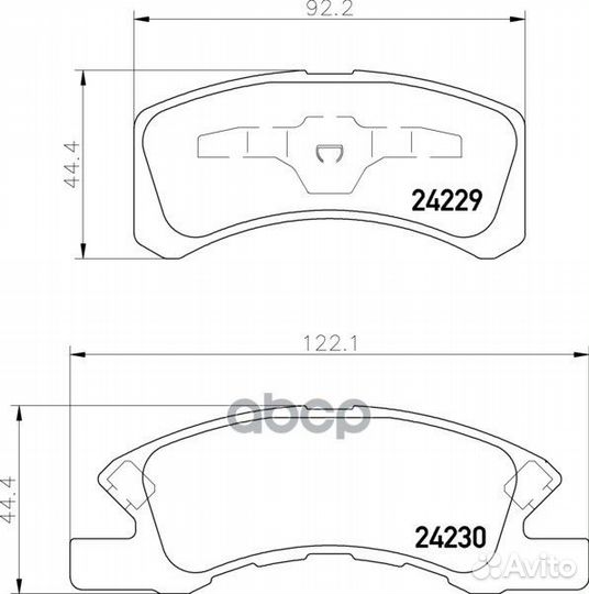 Колодки тормозные дисковые перед NP3010 NIS