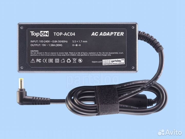 Блок питания для Acer 19V 1.58A 5.5x1.7mm 30W TopO