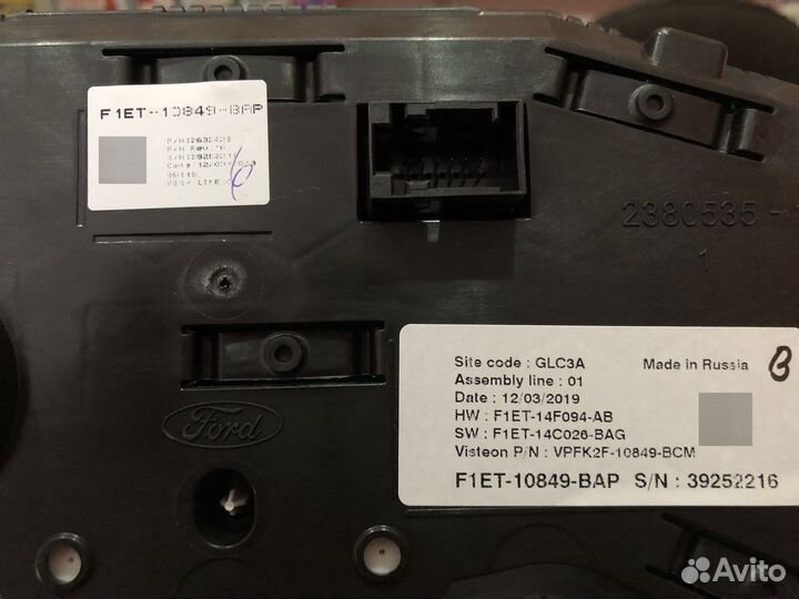 Панель приборов Ford focus 3