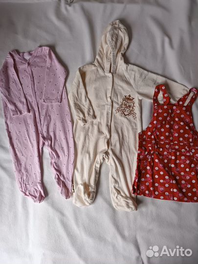 Одежда для девочки 74 80 пакетом