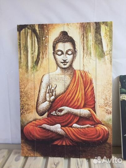 Картина на натуральном дереве