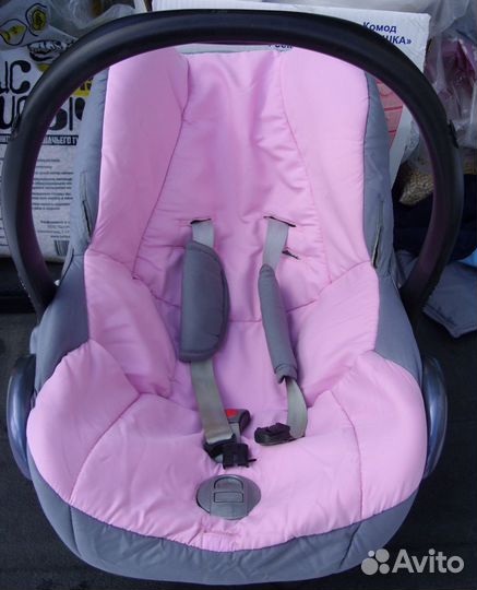 Автолюлька maxi cosi c адаптерами для крепления