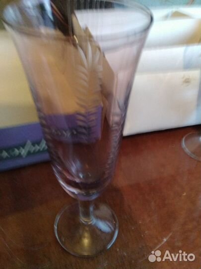 Фужеры цветное стекло