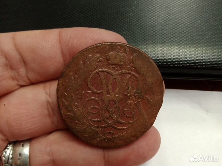 Царская Монета 5 копеек 1759 год Елизавета мм