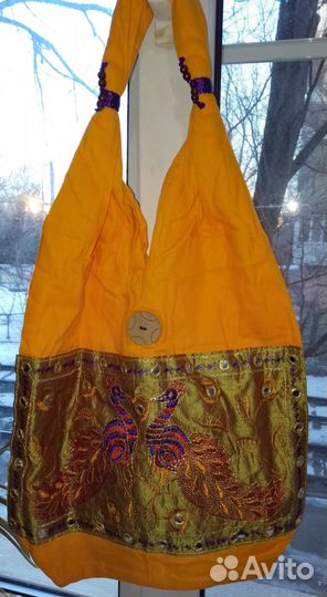 Сумка в стиле этно, бохо Индия, ручная работа, рар