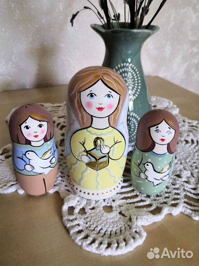 Ангел и ребёнок - матрёшка двойка