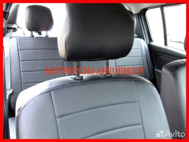 Чехлы Автопилот Renault Sandero 1 из экокожи чёрны