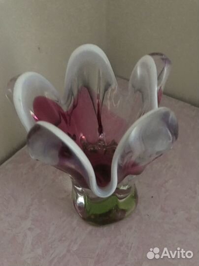 Ваза цветное стекло