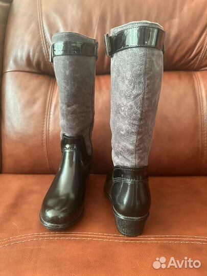 Сапоги резиновые женские утепленные