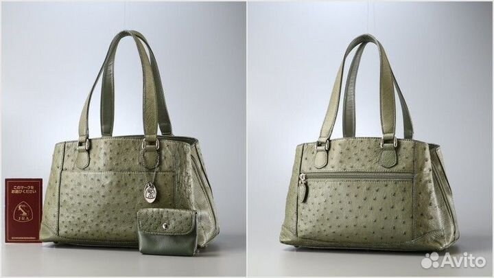 Сумочка женская ручная кожа страуса Japan