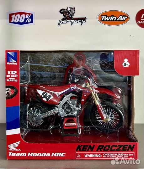 Модель мотоцикла Honda CRF450 Roczen №94, 1:12