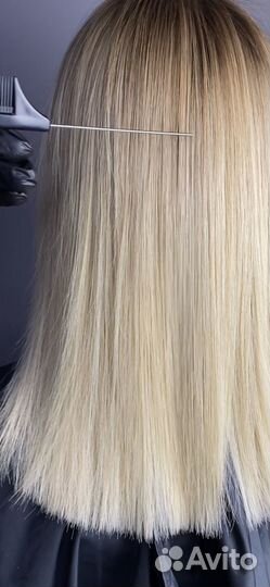 Кератиновое выпрямление волос