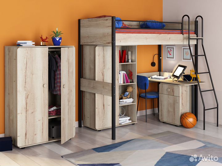 Кровать чердак в стиле Лофт