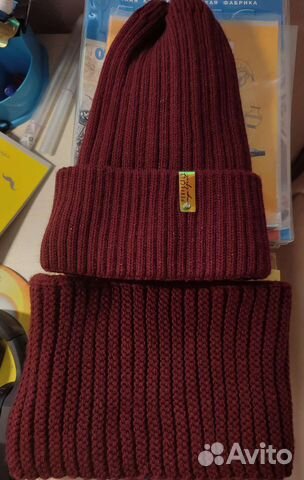 Комплект шапка и снуд для девочки