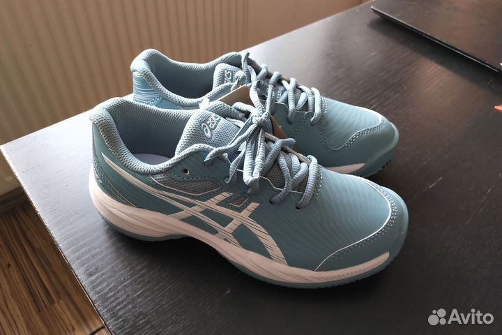 Детские теннисные кроссовки Asics Gel грунт 34.5