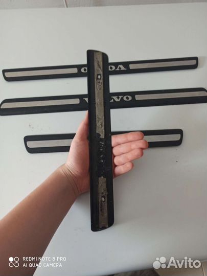 Накладка на пороги от Volvo s80 рестайлинг