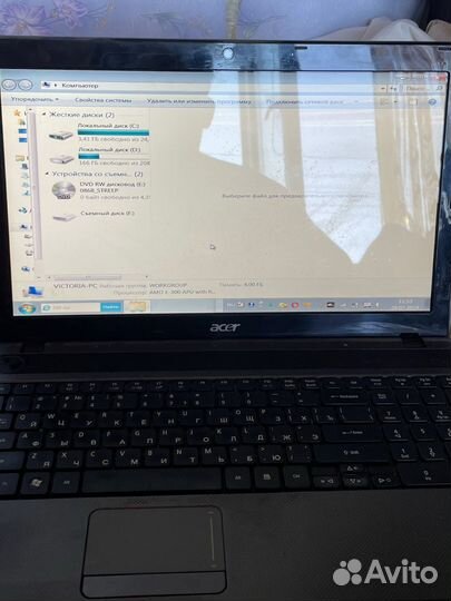 Ноутбук acer в отличном состоянии