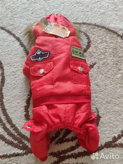 Теплый комбинезон для маленькой собачки