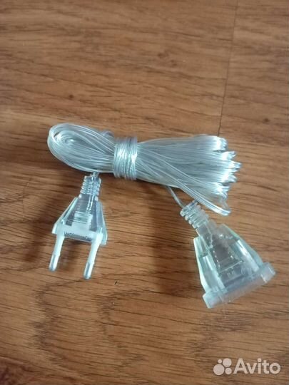 Удлинитель для гирлянд прозрачный 5 м