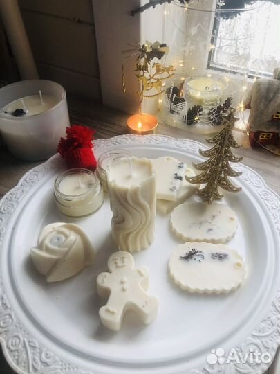 Свечи ручной работы, аромасаше