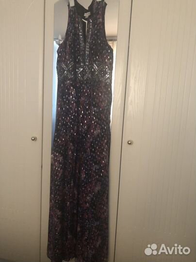 Плаатье вечернее натуральный шелк 48 размер