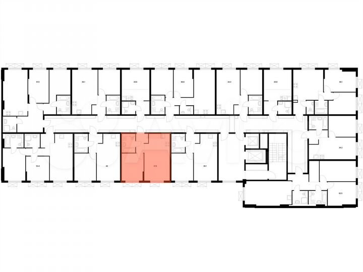 1-к. квартира, 37,8 м², 7/9 эт.