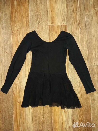 Белый и черный купальник для танцев 122/128 + бале