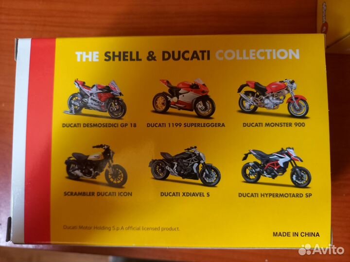 Мотоцикл shell&ducati.collection.1:18