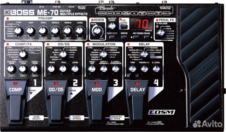 Гитарный процессор boss ME-70