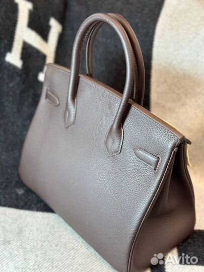 Сумка hermes birkin 30 шоколадная