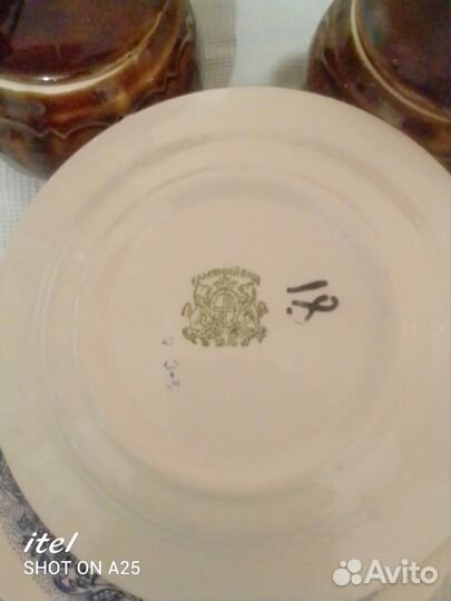 Тарелки, блюдца, супница, горшочки СССР