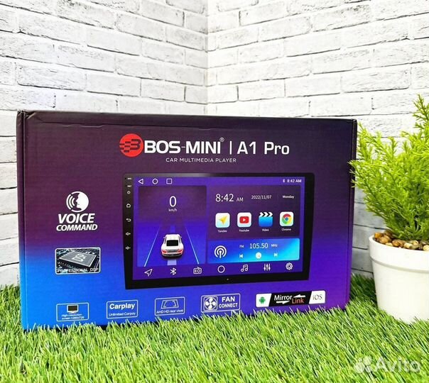 Магнитола 9 дюймов 4/64 bos mini A1Pro арт10