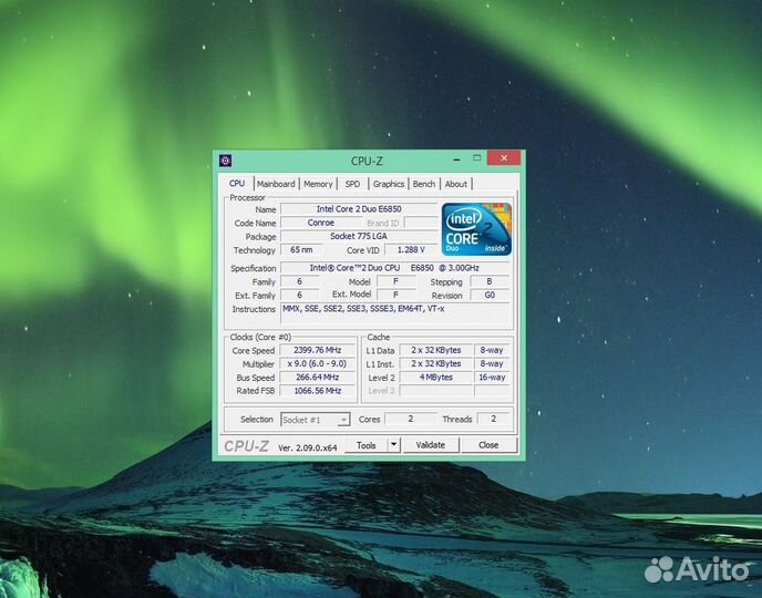 Процессор intel core 2 DUO E6850 3.00 GHZ