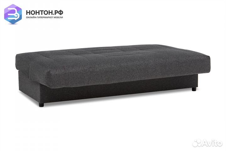 Диван книжка Ручеек рогожка серая