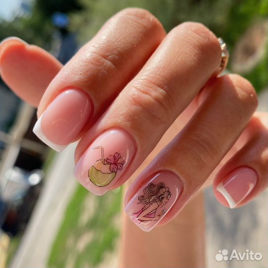 Маникюр Педикюр гель лак Наращивание ногтей