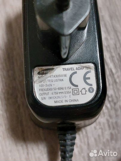 Сетевое зарядное устройство samsung