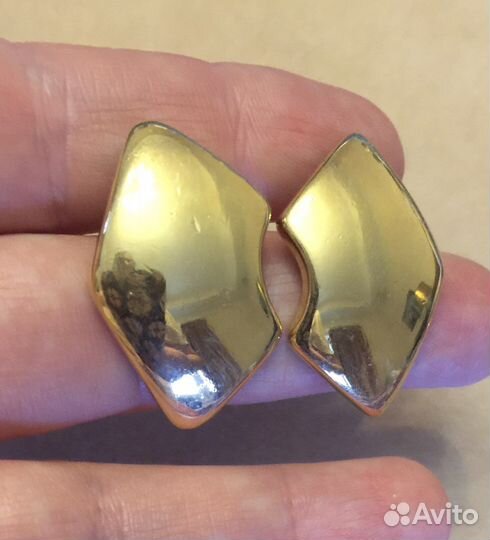 Клипсы серьги винтаж Лондон Париж