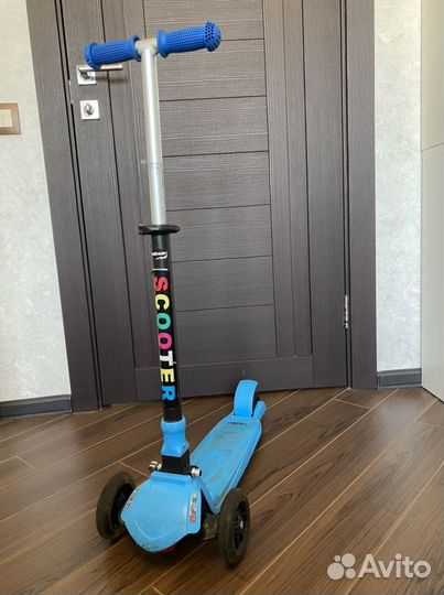 Самокат leader kids со светящимися колесами