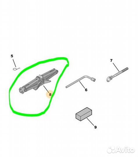 Домкрат Peugeot Traveller combi L3 H1 дизель