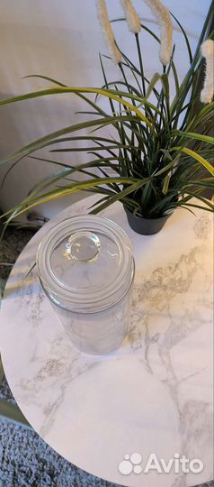 Высокие Стеклянные банки IKEA для хранения сыпучих