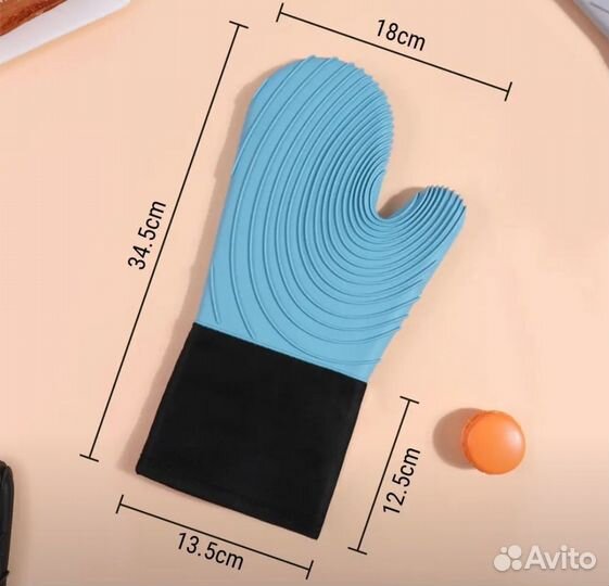 Термостойкие силиконовые варежки для духовки